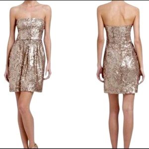 BCBG Strapless “Carol” Sequin Dress